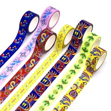 明星应援满天星磨砂不干胶日本和纸胶带定做手帐闪闪来图定制印刷