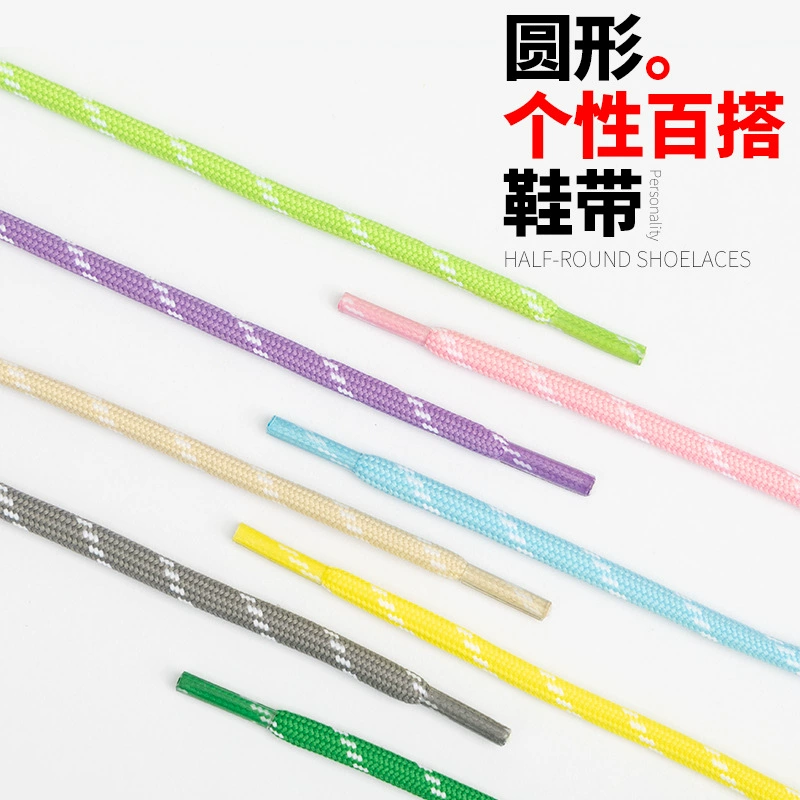 Круглый прыжок с джокер шнурки с синими кроссовками