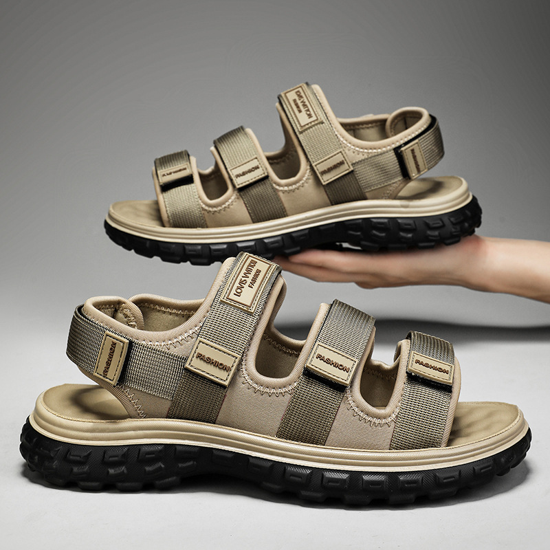 Sandalias para hombres verano 2024 al aire libre zapatos deportivos de playa casuales para niños con sandalias de suela suave