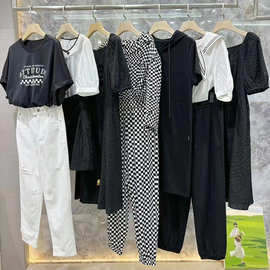 三24彩品牌撤柜系列货大牌夏装女连衣裙上衣裤子半裙品牌折扣尾货