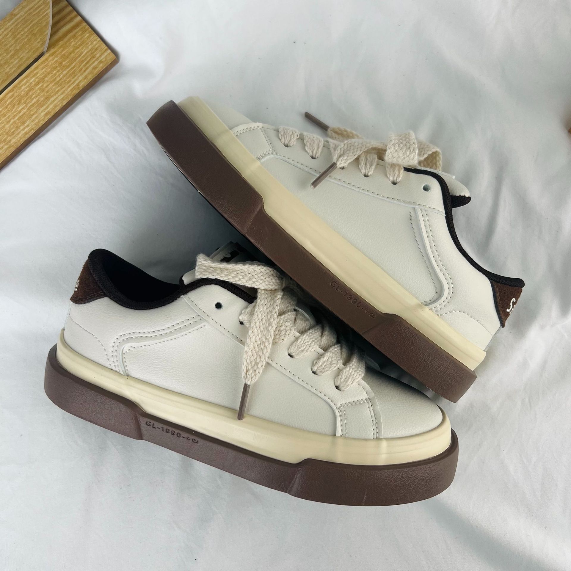 Original .. | Lin Ayi color matching nicho zapatos mujeres ins versátil pareja casual retro zapatillas de lona moda