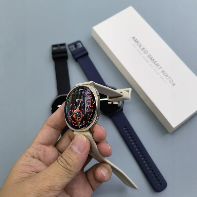 Huaqiangbei M301 New AMOLED Smart Round Screen Watch Multifunctional Sports Heart Rate Monitoring Bluetooth Watch