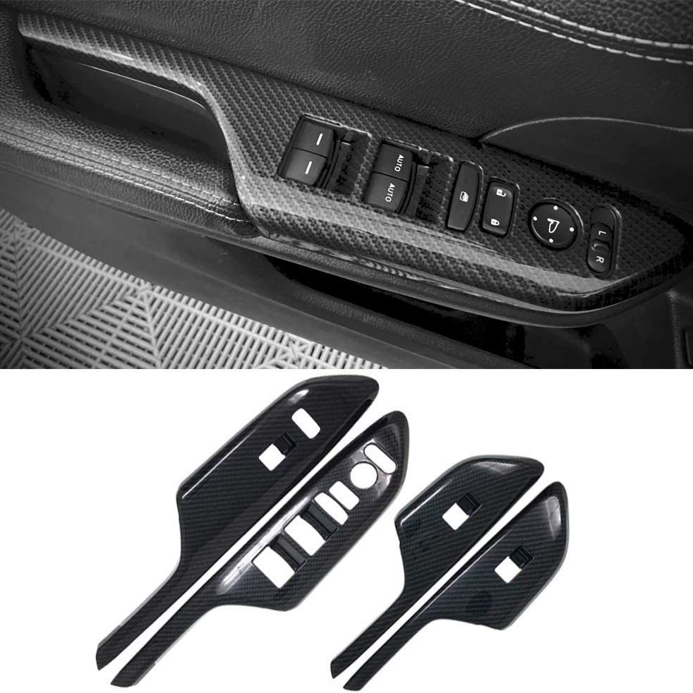 Подходит для десяти поколений Civic модифицированный интерьер стеклянный выключатель декоративной рамы из углеродного волокна