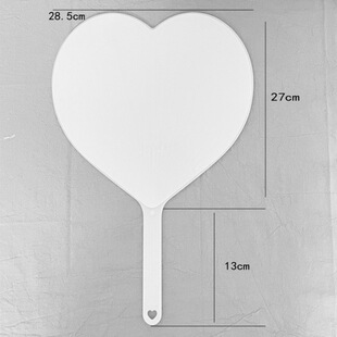 Solid Color Blank Fan DIY Love Beans Fan Material Blank White Fan Black Fan