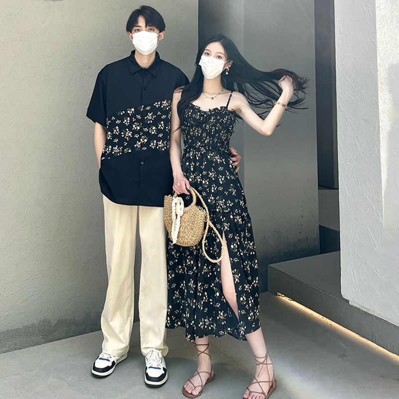 어린이 봄과 여름 새로운 프랑스 기질을 길게 원피스 2024 진짜 연인 복장 꽃 슬링 세대