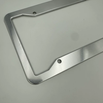 License plate holder/license plate holder Frame, Thickened and Wear-Resistant, Silver License