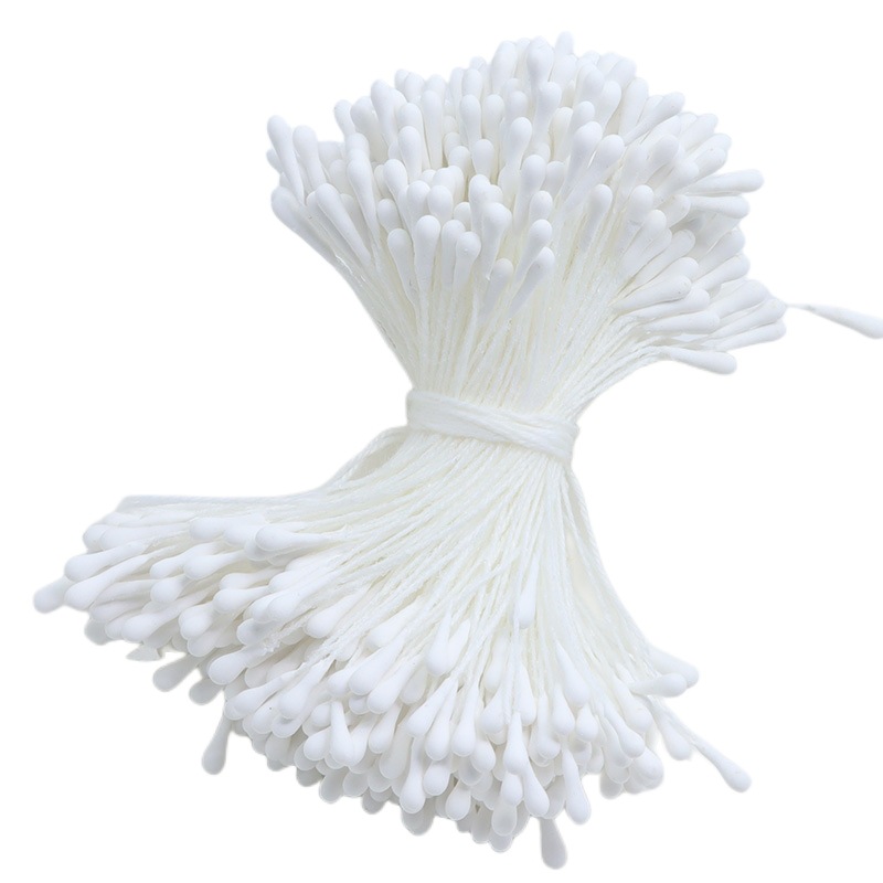 2 mm, 390 piezas, núcleo de flor mate, flor artificial, estambre de yeso ecológico, material para rosas y lirios, cabezal a juego