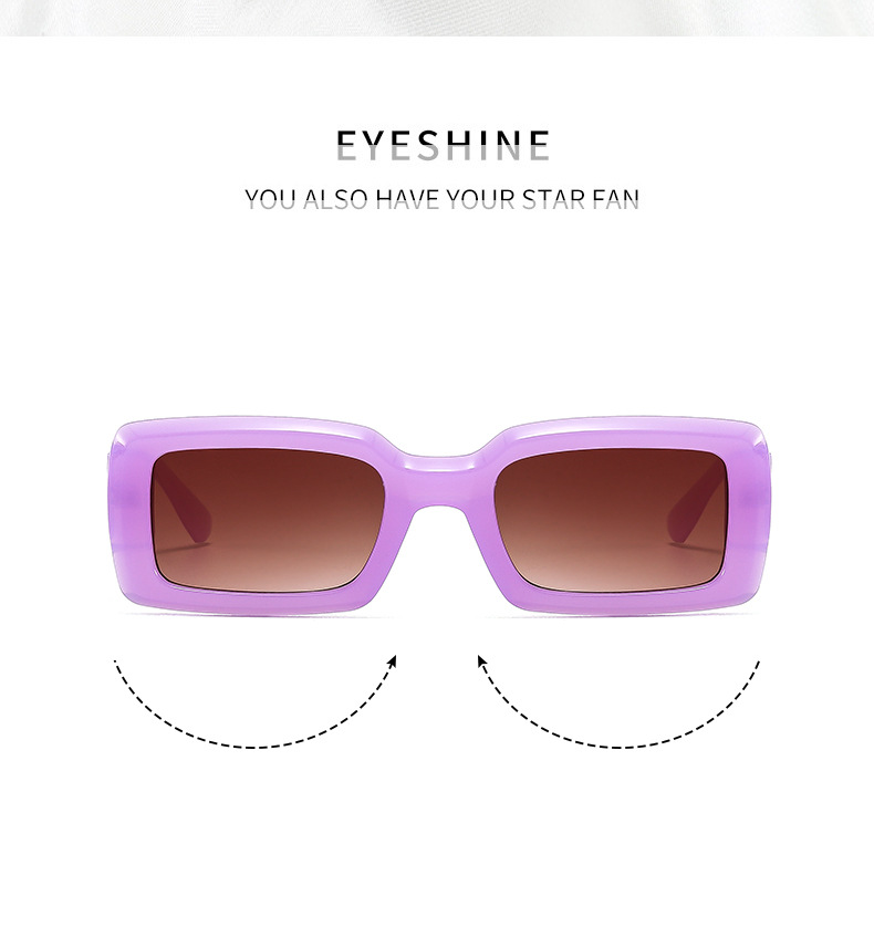 Sunglasses Classification Ac, UV400 Protection Lens Material Retro Solid Color Ac UV400 Protection Square Full Frame Women's Sunglasses