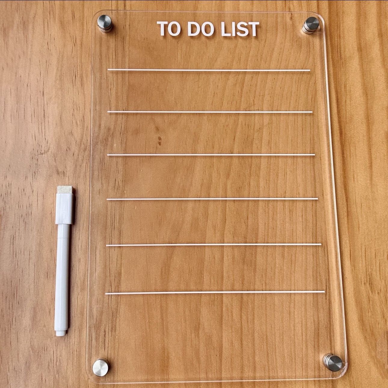 Tablero de exhibición de succión magnética Memo de acrílico que se puede borrar del tablero de mensajes de la etiqueta del refrigerador, horario semanal de puerta de hierro de entrada transparente