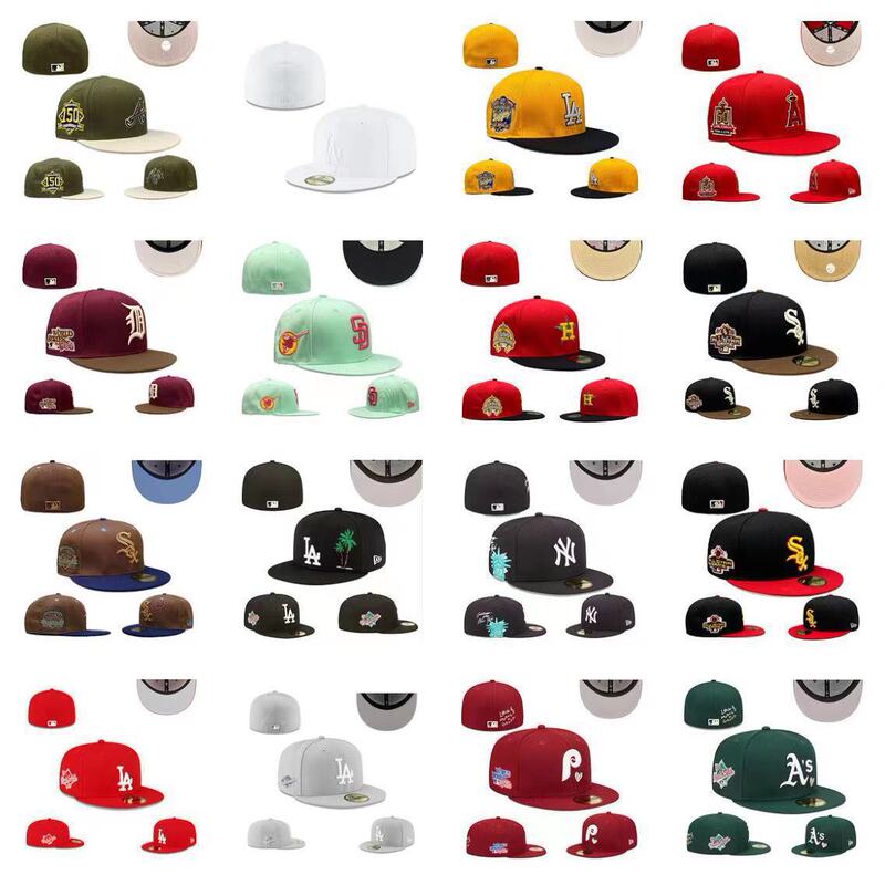 Baseball Fully Closed Baseball Cap Not Adjustable Reversible New Dense Embroidery American Hip Hop Baseball League Size Cap Baseball Fully Closed Baseball Cap Not Adjustable Reversible New Dense Embroidery American Hip Hop Baseball League Size Cap