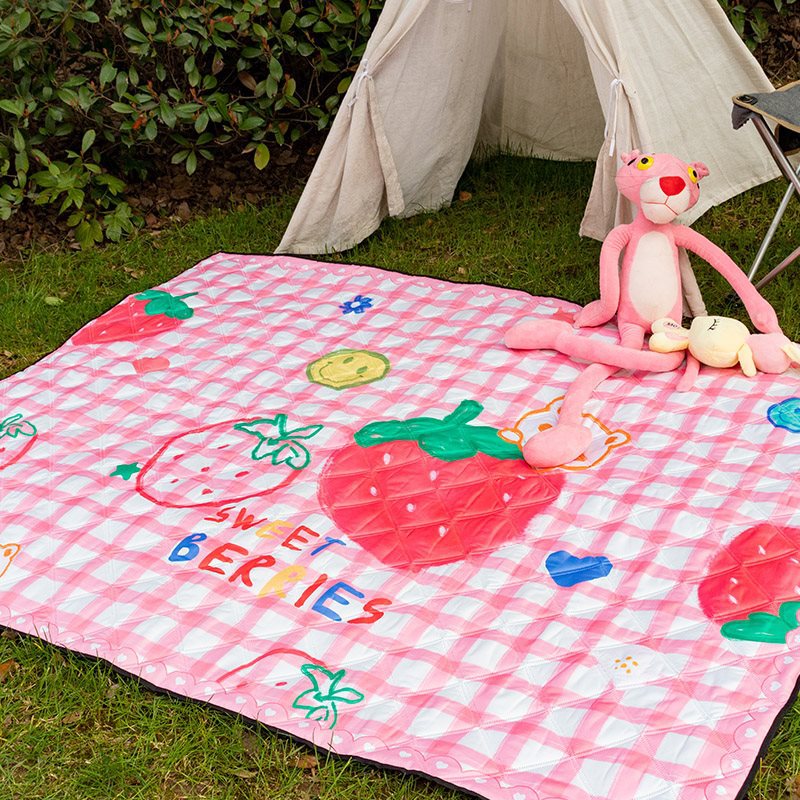 Extra-large picnic mat Oxford cloth machine washable camping carpet children's spring outing mat thickened waterproof moisture-proof mat