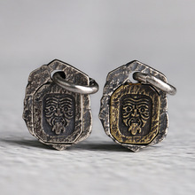 S925银 藏传女扎基拉姆项链吊牌挂件配饰 配件