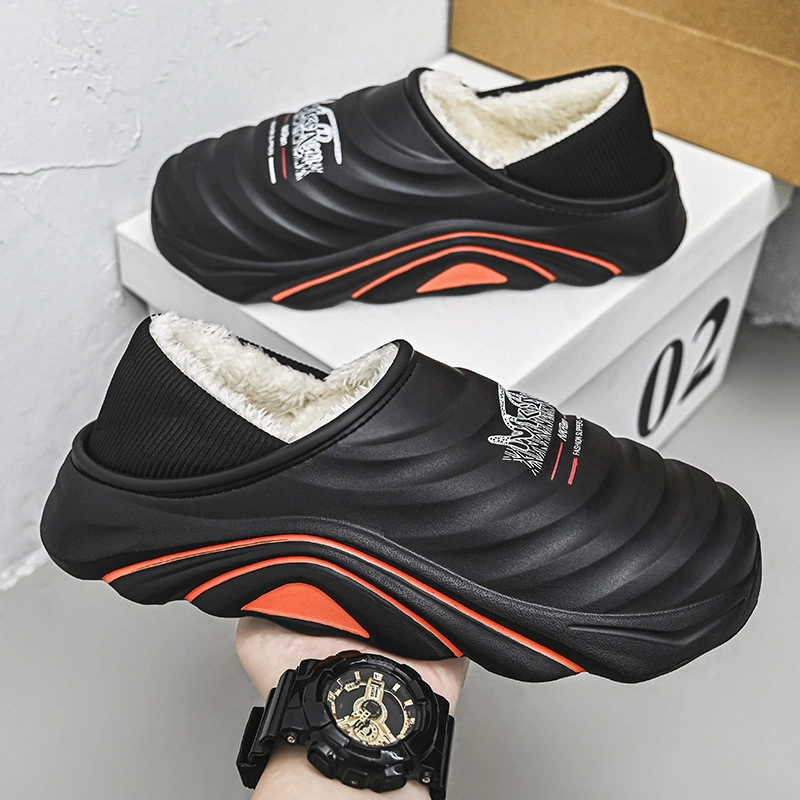 棉拖鞋男冬季室内包头加绒加厚棉鞋外穿踩屎感保暖包跟大码47棉拖