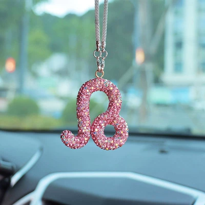 pendant car supplies wholesale | Car hanging - pink-ab-mixed-color-diamond-lion-seat