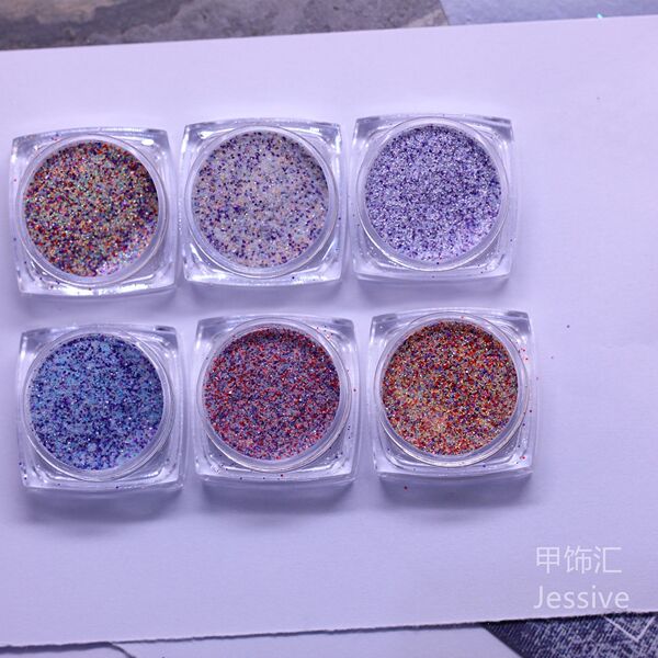 Knitted woolen nail sequins for manicure