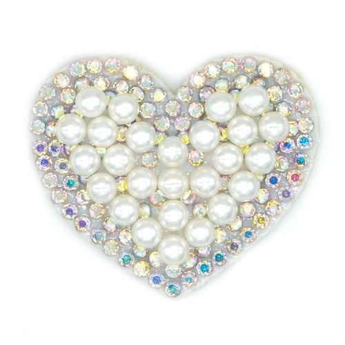Mao Shun Pearl Imitation Diamond Creative Heart Letter Non-woven Imitation Diamond Sticker DIY Clothing Box Packaging Decor