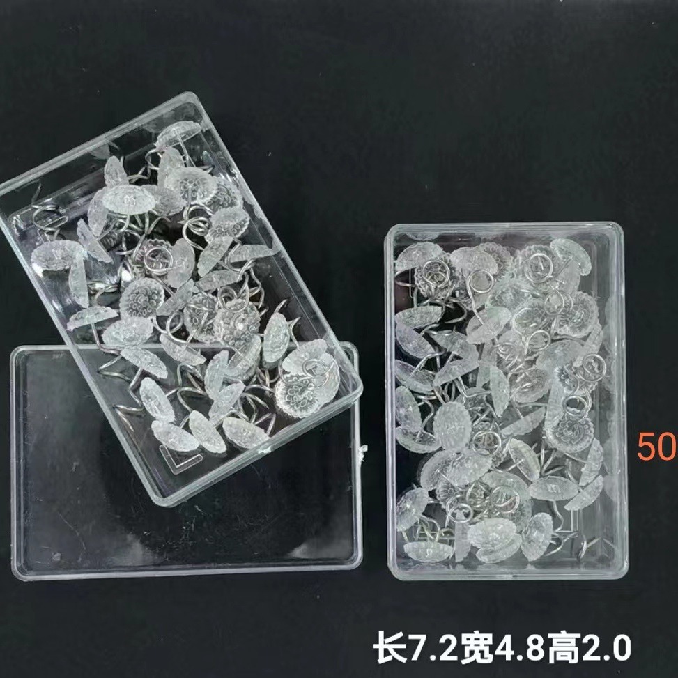 Acero inoxidable transparente espiral aguja cama falda sofá cubierta fijación pin torsión tornillo fijador