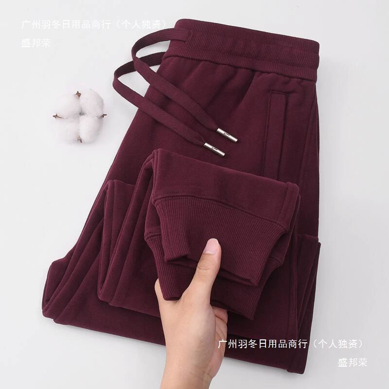 Серые спортивные штаны для женщин 2025, новый стиль, повседневные бархатные спортивные штаны с высокой талией на молнии, осень и зима, Европа, Америка и Юго-Восточная Азия