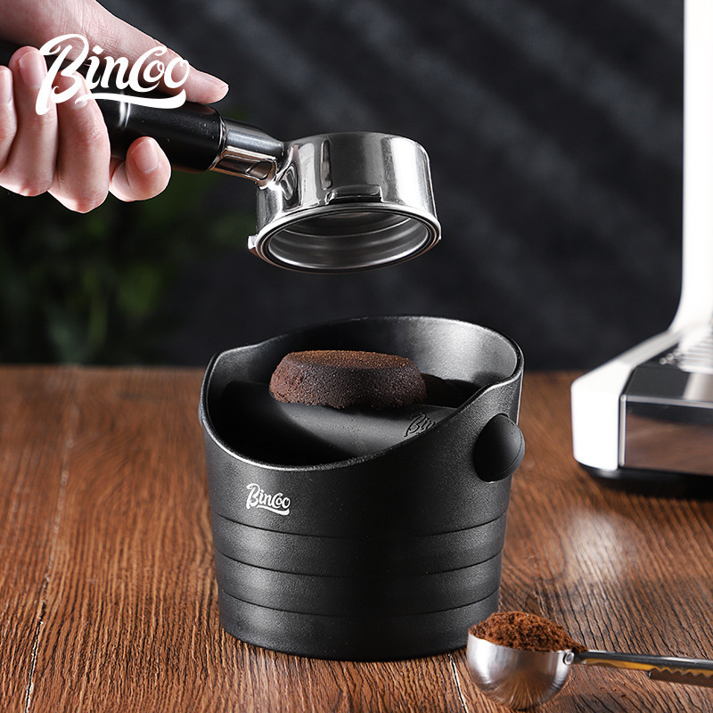 Bincoo Coffee Grounds Bucket Italian Coffee Large Pressed Powder Knocking Bucket to Collect Waste Residue Storage Tool Knocking Powder Bucket Anti-Slip