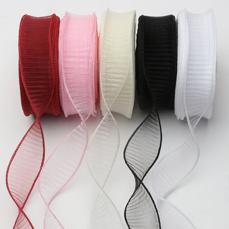 Brillante fantasma de hilo de cola de pescado embalaje floral horneado paquete de cinta regalo ramo floral florista cinta