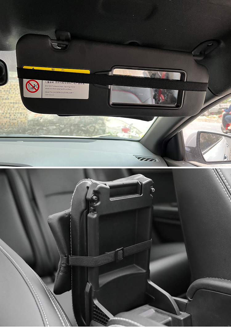 Car Tissue Box Multifunctional Front and Rear Creative Hanging Fixed Tissue Bag Car Tissue Holder High-End Simple Style