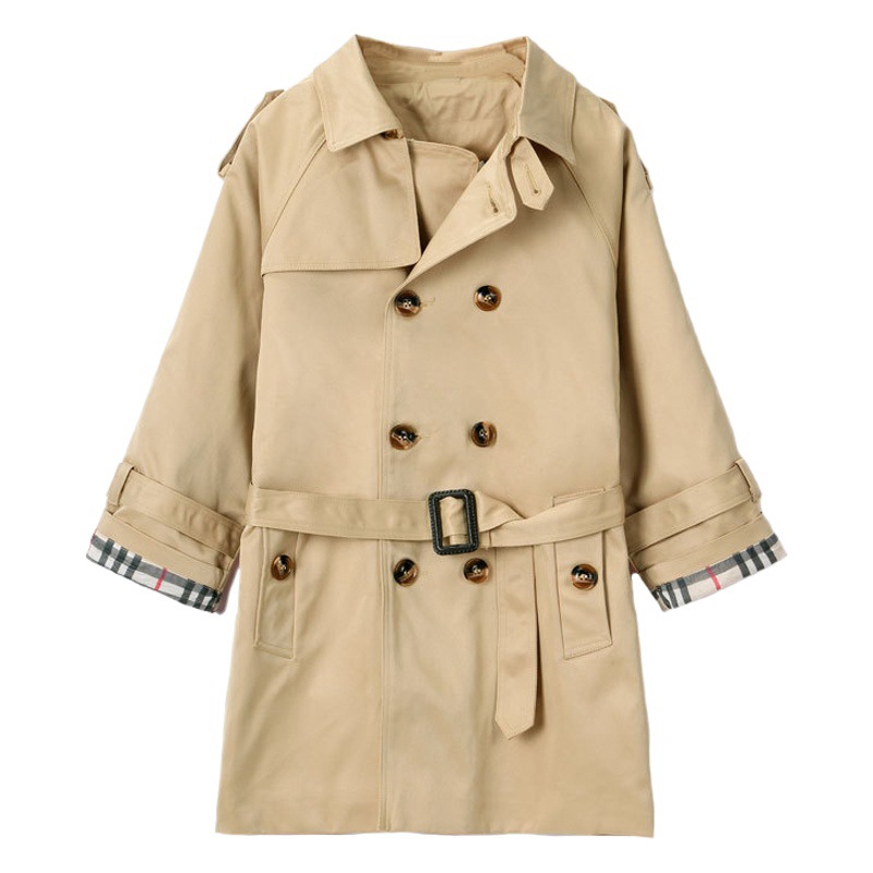 Foreign Trade 2026 New Children's Trench Coat Spring and Autumn Children's Clothing Mid-Length Boys' Trench Coat British Style Boys' Clothes