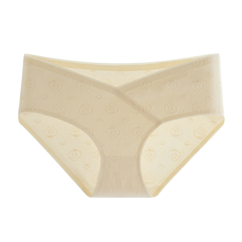 Ropa interior de las mujeres embarazadas verano fino algodón puro algodón antibacteriano embarazada temprano, medio y tarde cintura baja vientre soporte sin costuras más ropa interior de tamaño
