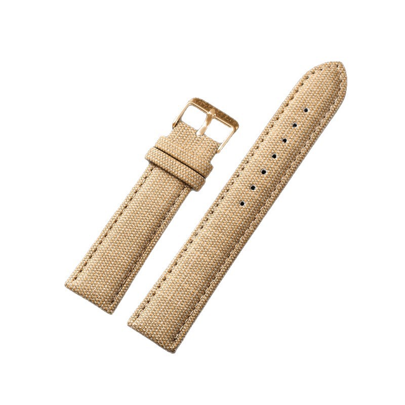 Denim patrón de tela correa de reloj de moda unisex reloj accesorios de la cadena de nylon suave lona correa de reloj 10-22mm
