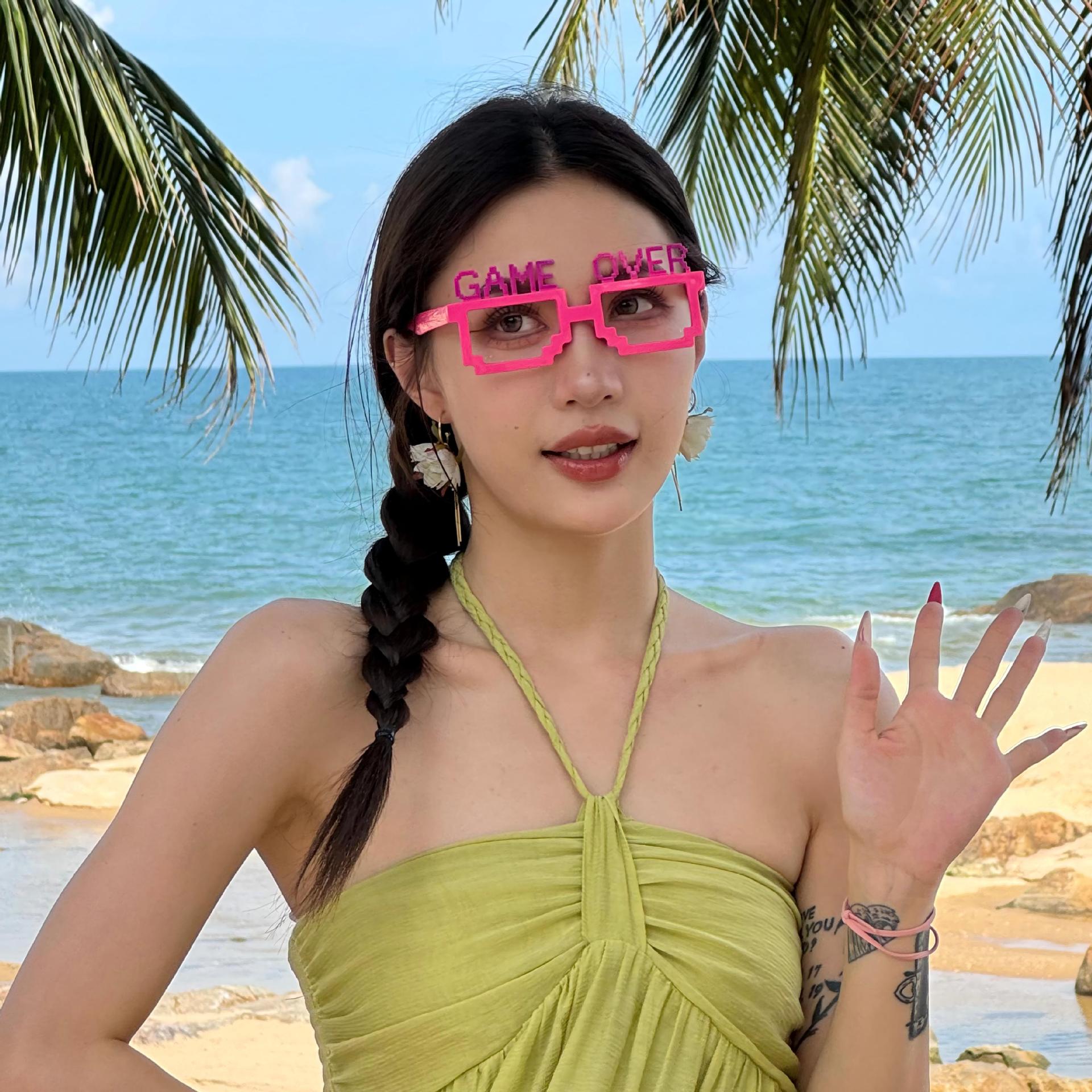 Gafas de Fiesta con Temática Hawaiana, ABS, Divertido, Decorativo, para Fiestas en la Playa y Festivales de Música