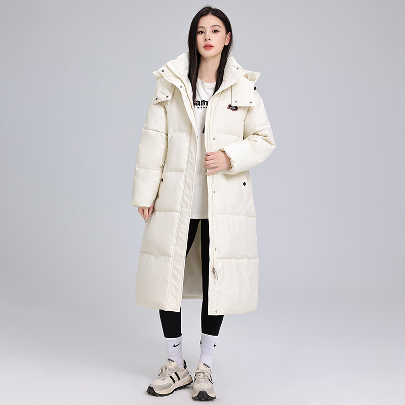 Winter New Style Inner Heating Long Down Cotton-padded Jacket for Men and Women Loose Thickened Couples Cotton-padded Jacket