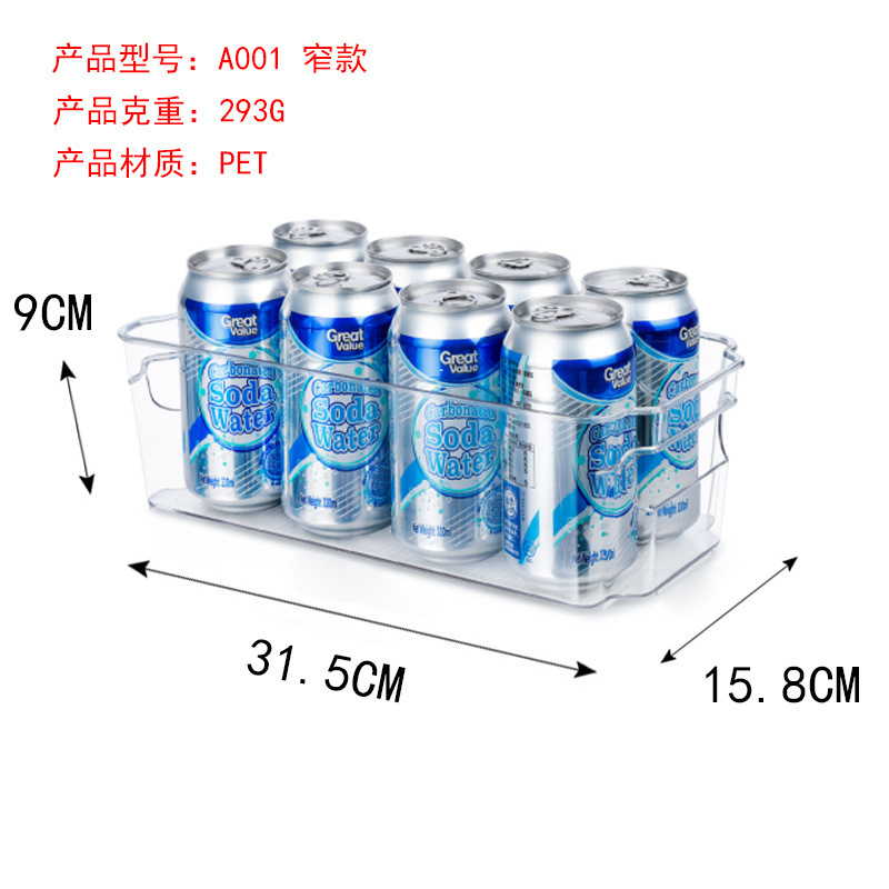 Estante de vino transfronterizo, almacenamiento de vasos de agua transparente de plástico de Amazon, estante de exhibición superpuesto, almacenamiento de refrigerador de vino
