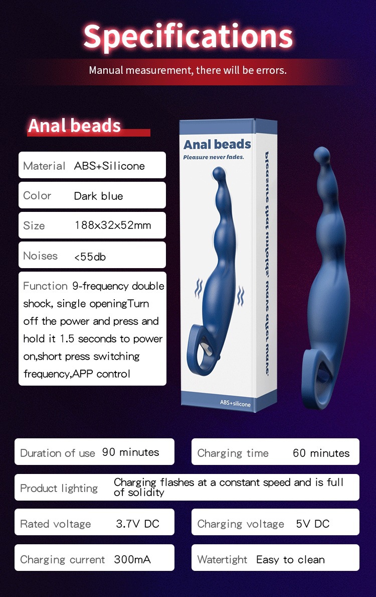Appgesteuerter Analplug Mit Vibrationsperlen Zur Prostata Massage_voghion.com