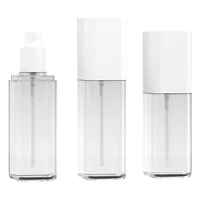 Спот 80ml Квадратный увлажняющий спрей бутылка 100 ml120 ml прозрачная карточка крышка бутылка для ухода за кожей Тонер разделительная бутылка