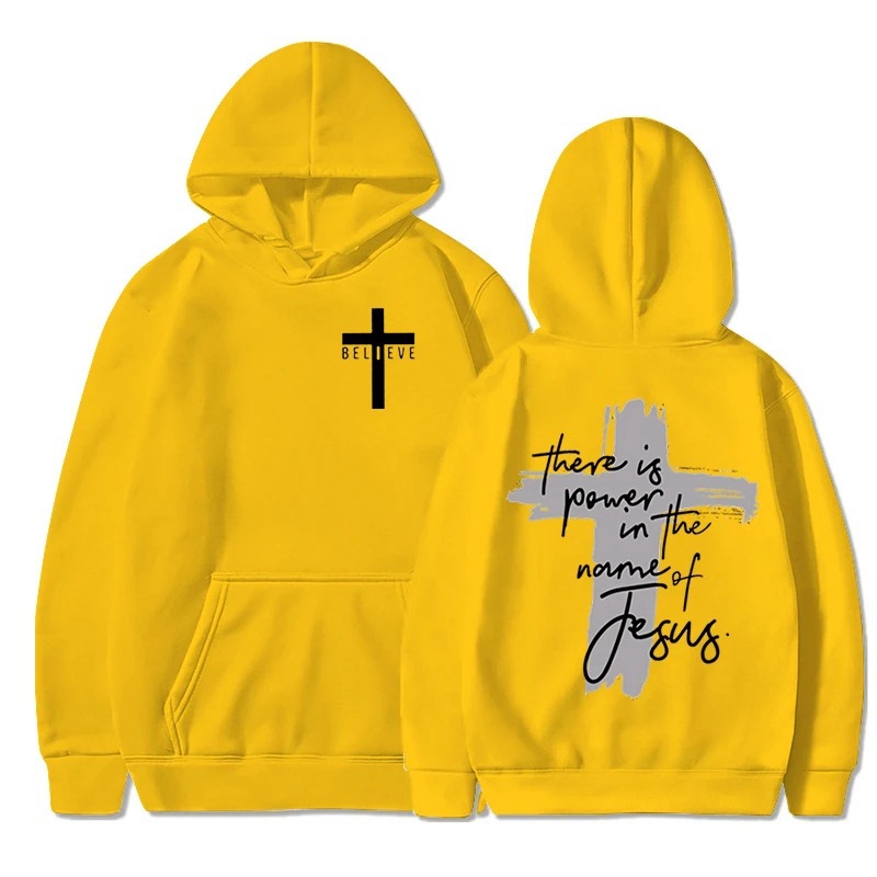 Mujeres/Men Christian Faith Essential Hoodies There Is Power i