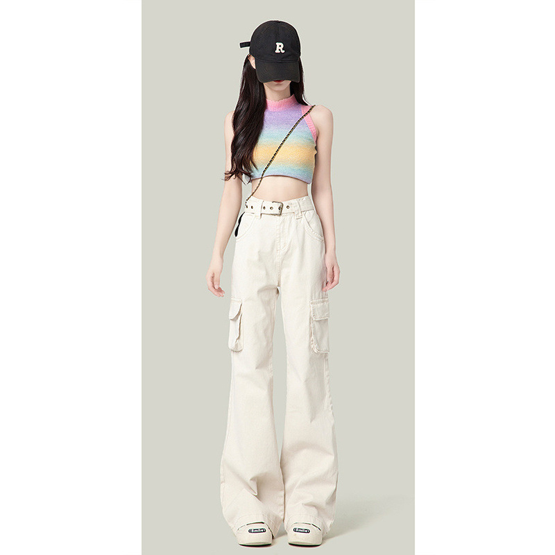 Apricot spring jeans
