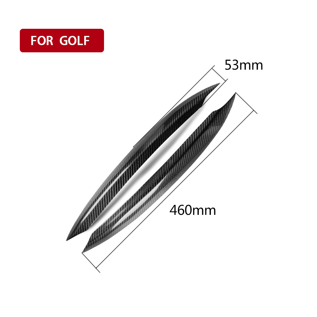 Suitable for 13-18 Volkswagen Golf 7mk carbon fiber modified lamp eyebrow eyebrow headlight decorative strip stickers