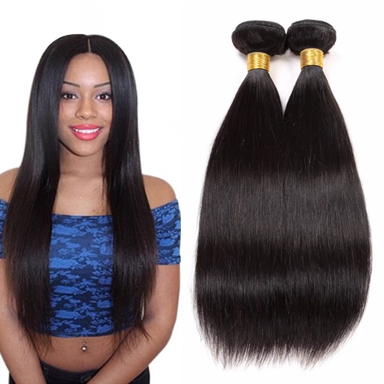 Brazilian Virgin Hair Straight human hair extension cortina de pelo