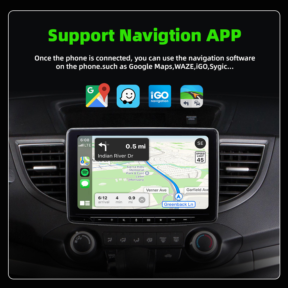 Original car wired to wireless CarPlay Android Auto 2-in-1 smart car connectivity adapter
