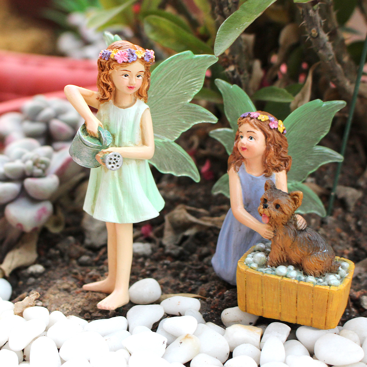 Garden decoration landscape garden decoration flower fairy elf balcony layout B & B Villa outdoor outdoor creative decoration