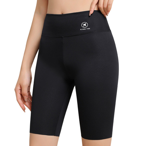 Ice Silk Five Points Shark Pants Women's Summer Thin Belly Controlling Butt Lifting Cycling Yoga Barbie Large Size Bottoming Shorts