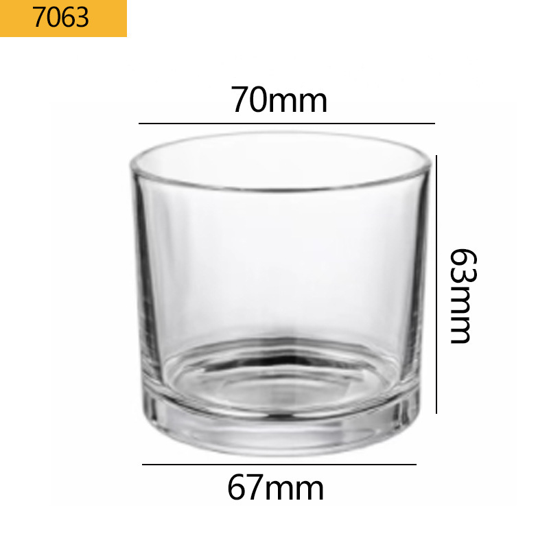Fábrica directa 7063 copas de vela al por mayor candelabro de vidrio tazas de vidrio perfumadas tazas de vidrio perfumadas
