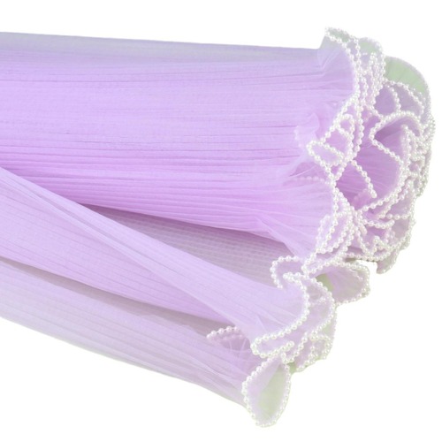 Teacher's Day wave yarn pleated flower packaging material rose flower mesh wave yarn flower shop supplies