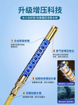 for washing windows and watering plants, High pressure car wash water gun
