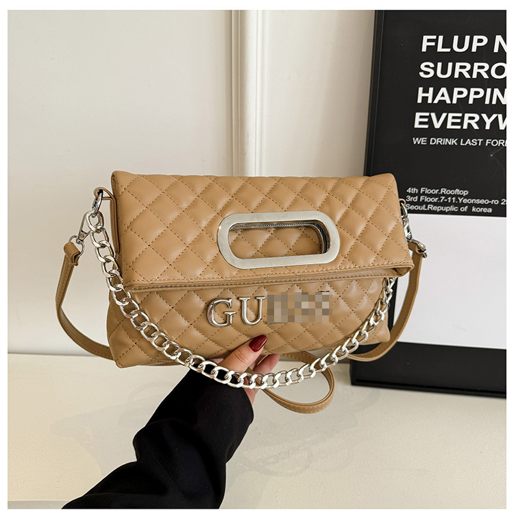 Moda cadena rombo axila bolso femenino comercio exterior nuevo nicho bolso plegable temperamento bandolera de un solo hombro