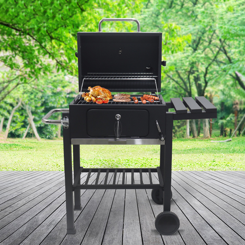 Parrilla puntual Mesa plegable Parrilla de jardín al aire libre Parrilla de carbón ahumado Parrilla de barbacoa Foshan