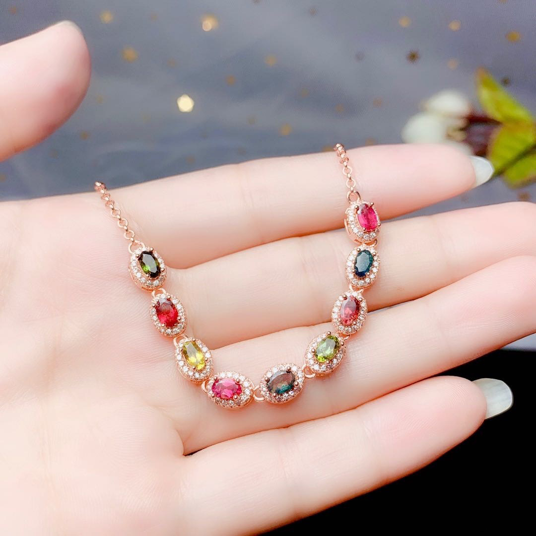 Fashion Oval Copper Plating Inlay Zircon Bracelets 1 Piece