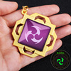 God's Eye Lili Moon Games Surrounding Qing Nattuct Light Discord Ice Element Keychain Two -dimensional alloy metal