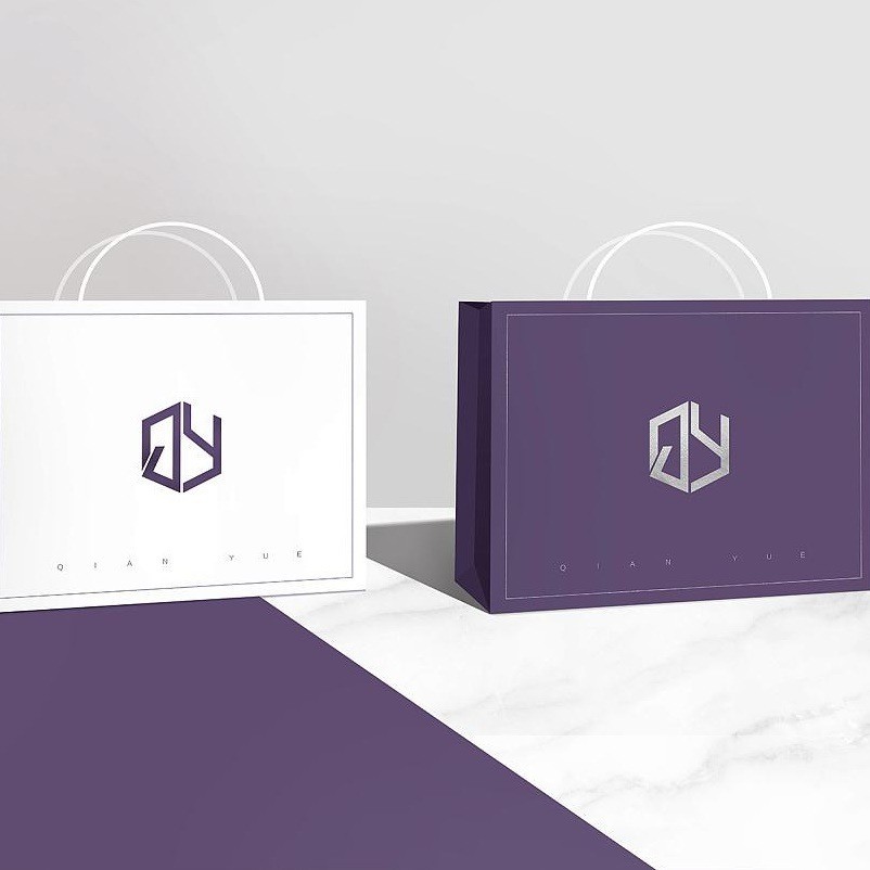 阿里巴巴诚信通企业可按您的要求批量制作覆膜白卡纯色印刷纸袋