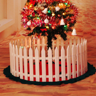 Plastic Fence Christmas Fence Courtyard Fence Gardening Supplies Holiday Christmas Tree Decoration Arrangement Ready Stock Wholesale