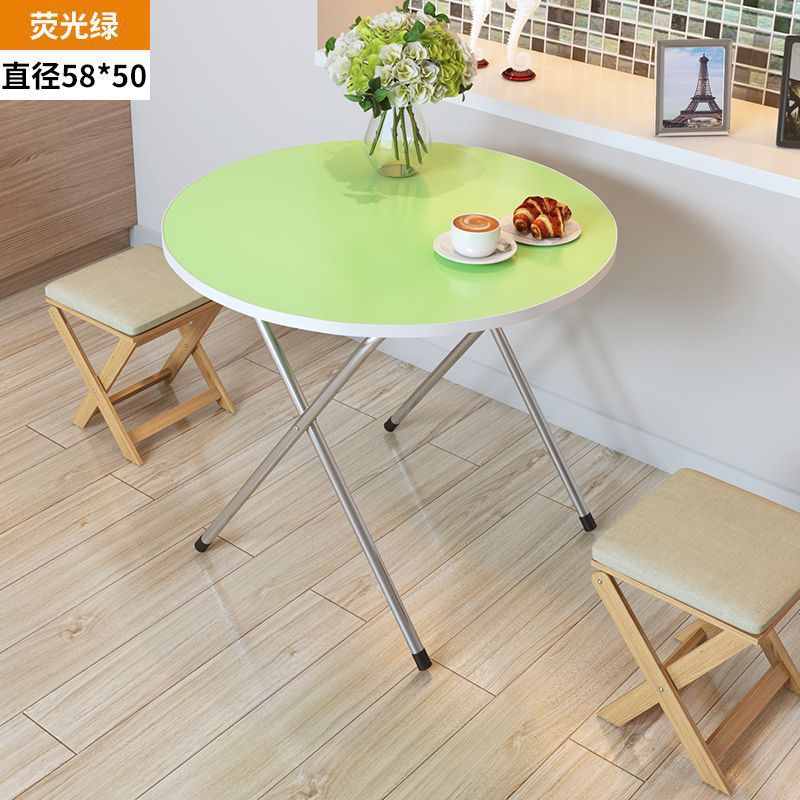 Mesa plegable, mesa de comedor, mesa de comedor, dormitorio portátil, mesa de comedor pequeña, simple para el hogar, de pie en el lado, tipo de casa pequeña